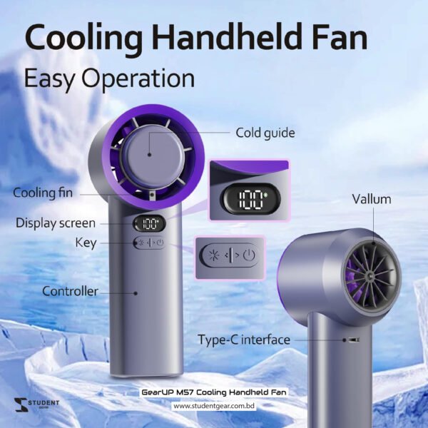 GearUP M57 Cooling Handheld Fan Best Cooling fan Best handheld fan