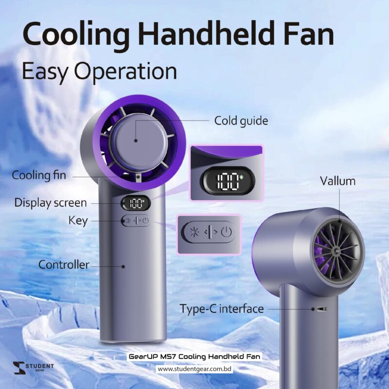 GearUP M57 Cooling Handheld Fan Best Cooling fan Best handheld fan